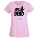 Kitárt kéz- Walking Dead stílus női rövid ujjú póló