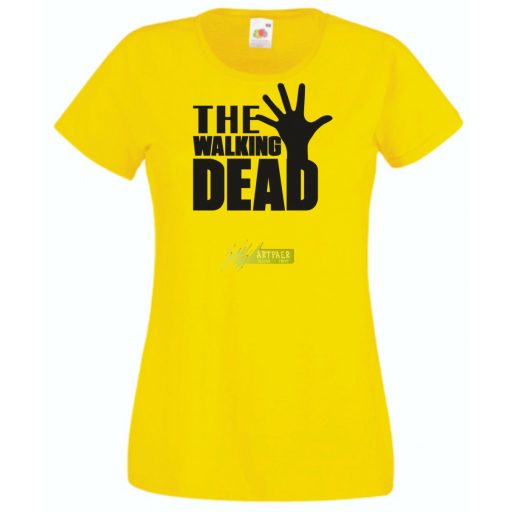 Kitárt kéz- Walking Dead stílus női rövid ujjú póló