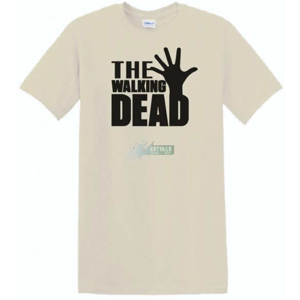 Kitárt kéz - Walking Dead stílus férfi rövid ujjú póló