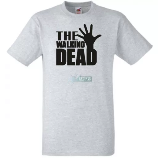 Kitárt kéz - Walking Dead stílus férfi rövid ujjú póló