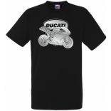 Motor fan Ducati minima férfi rövid ujjú póló