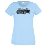 Auto fan Mercedes S Class stencil női rövid ujjú póló