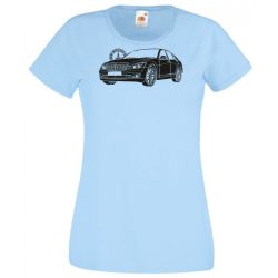 Auto fan Mercedes S Class stencil női rövid ujjú póló