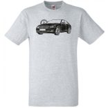 Auto fan Mercedes S Class stencil férfi rövid ujjú póló