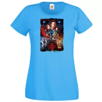 4 évad - Stranger Things stílus női rövid ujjú póló