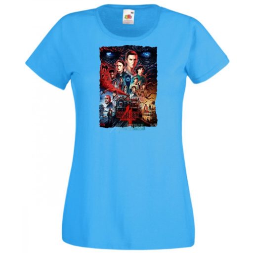 4 évad - Stranger Things stílus női rövid ujjú póló