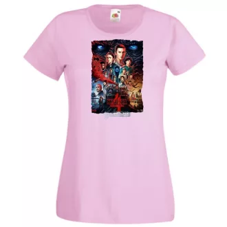 4 évad - Stranger Things stílus női rövid ujjú póló