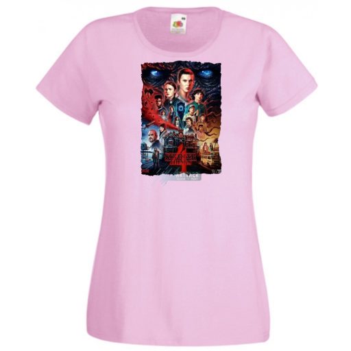 4 évad - Stranger Things stílus női rövid ujjú póló