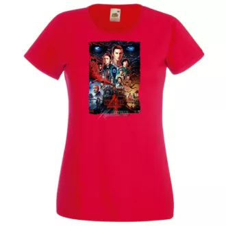 4 évad - Stranger Things stílus női rövid ujjú póló