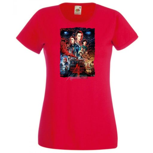 4 évad - Stranger Things stílus női rövid ujjú póló