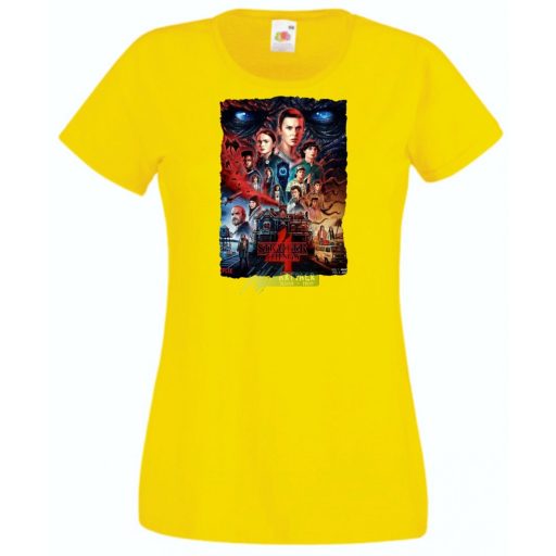 4 évad - Stranger Things stílus női rövid ujjú póló