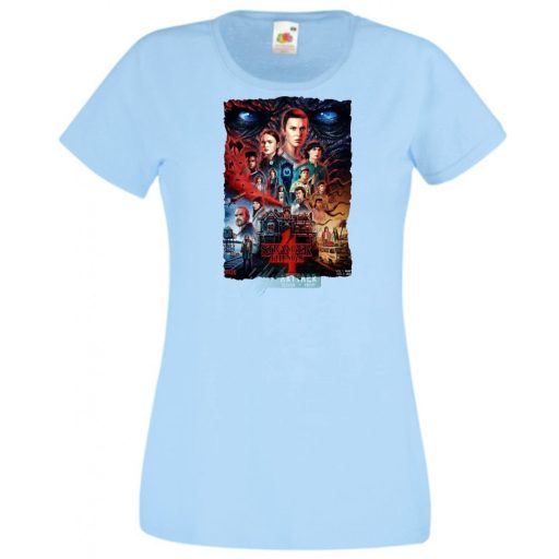 4 évad - Stranger Things stílus női rövid ujjú póló