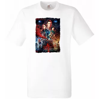 4 évad - Stranger Things stílus férfi rövid ujjú póló