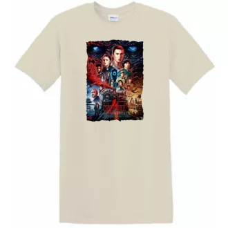 4 évad - Stranger Things stílus férfi rövid ujjú póló