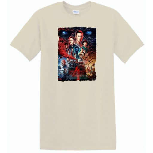 4 évad - Stranger Things stílus férfi rövid ujjú póló