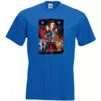 4 évad - Stranger Things stílus férfi rövid ujjú póló