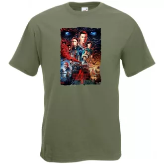 4 évad - Stranger Things stílus férfi rövid ujjú póló