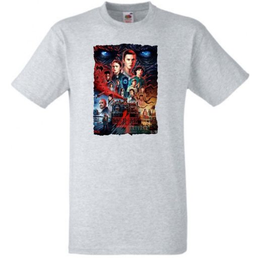 4 évad - Stranger Things stílus férfi rövid ujjú póló