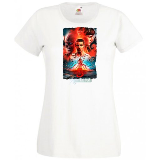 5 évad - Stranger Things stílus női rövid ujjú póló