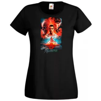 5 évad - Stranger Things stílus női rövid ujjú póló