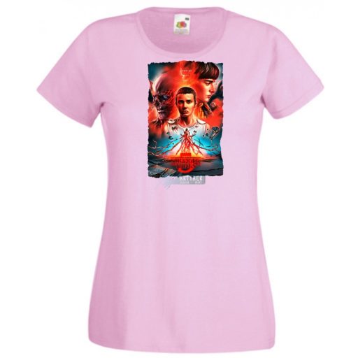 5 évad - Stranger Things stílus női rövid ujjú póló