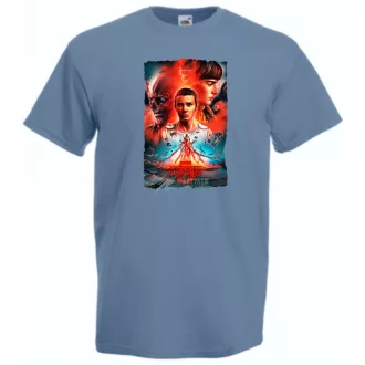 5 évad - Stranger Things stílus férfi rövid ujjú póló