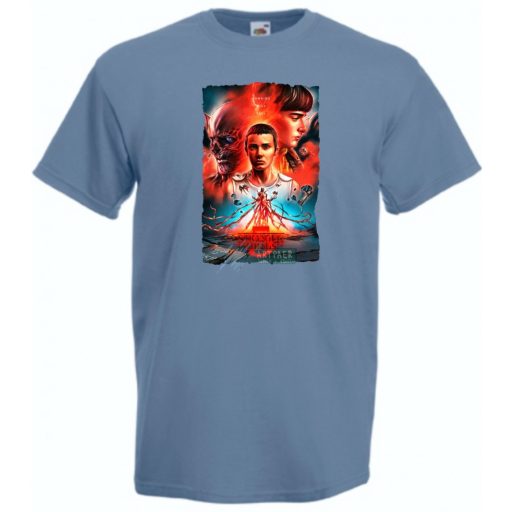 5 évad - Stranger Things stílus férfi rövid ujjú póló
