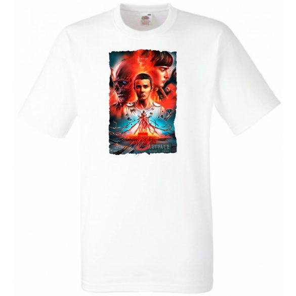 5 évad - Stranger Things stílus férfi rövid ujjú póló