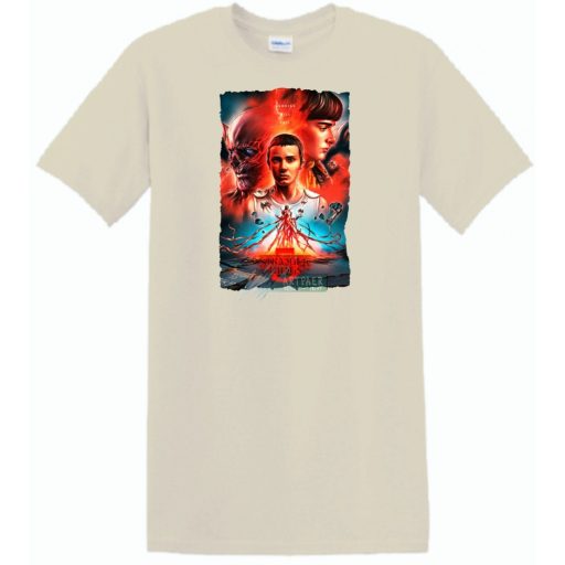 5 évad - Stranger Things stílus férfi rövid ujjú póló