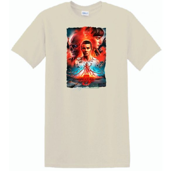 5 évad - Stranger Things stílus férfi rövid ujjú póló