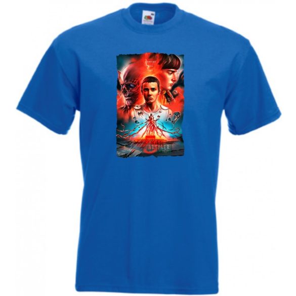 5 évad - Stranger Things stílus férfi rövid ujjú póló