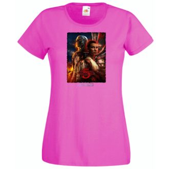   FanArt  Idegen dolgok 5 - Stranger Things stílus női rövid ujjú póló