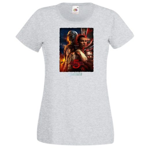 FanArt  Idegen dolgok 5 - Stranger Things stílus női rövid ujjú póló