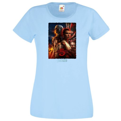 FanArt  Idegen dolgok 5 - Stranger Things stílus női rövid ujjú póló