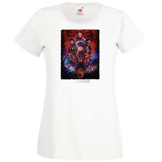   FanArt  Idegen dolgok 5 - Stranger Things stílus női rövid ujjú póló II.