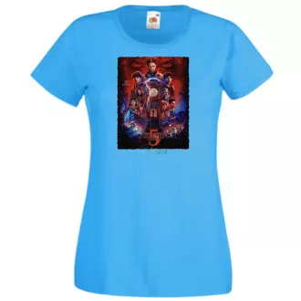   FanArt  Idegen dolgok 5 - Stranger Things stílus női rövid ujjú póló II.