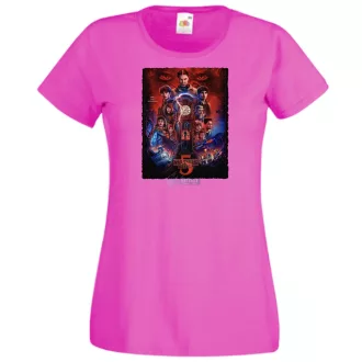   FanArt  Idegen dolgok 5 - Stranger Things stílus női rövid ujjú póló II.