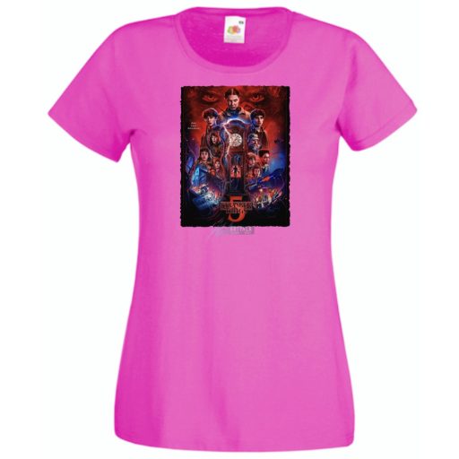 FanArt  Idegen dolgok 5 - Stranger Things stílus női rövid ujjú póló II.