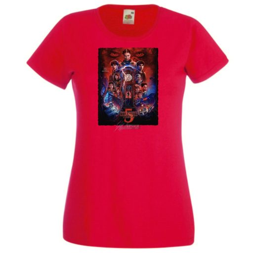 FanArt  Idegen dolgok 5 - Stranger Things stílus női rövid ujjú póló II.