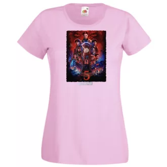   FanArt  Idegen dolgok 5 - Stranger Things stílus női rövid ujjú póló II.