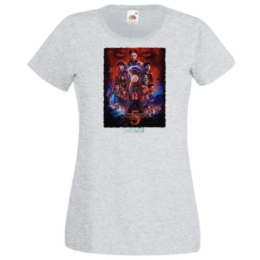 FanArt  Idegen dolgok 5 - Stranger Things stílus női rövid ujjú póló II.