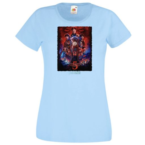 FanArt  Idegen dolgok 5 - Stranger Things stílus női rövid ujjú póló II.