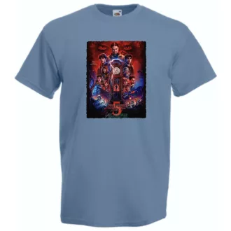   FanArt  Idegen dolgok 5 - Stranger Things stílus férfi rövid ujjú póló II.