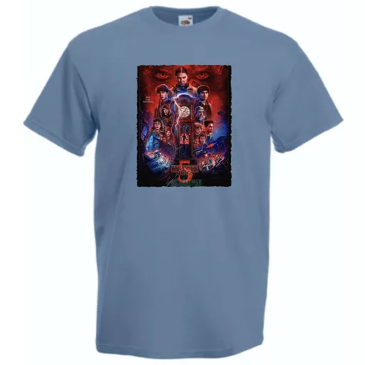 FanArt  Idegen dolgok 5 - Stranger Things stílus férfi rövid ujjú póló II.
