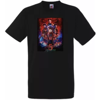   FanArt  Idegen dolgok 5 - Stranger Things stílus férfi rövid ujjú póló II.