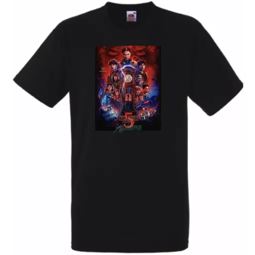 FanArt  Idegen dolgok 5 - Stranger Things stílus férfi rövid ujjú póló II.