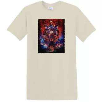   FanArt  Idegen dolgok 5 - Stranger Things stílus férfi rövid ujjú póló II.