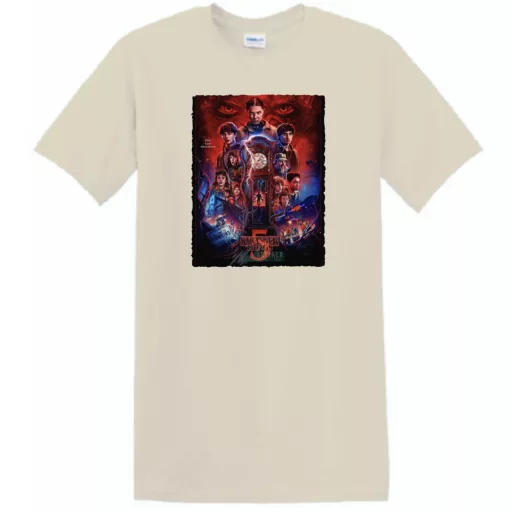 FanArt  Idegen dolgok 5 - Stranger Things stílus férfi rövid ujjú póló II.