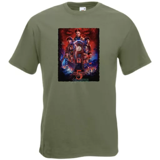 FanArt  Idegen dolgok 5 - Stranger Things stílus férfi rövid ujjú póló II.