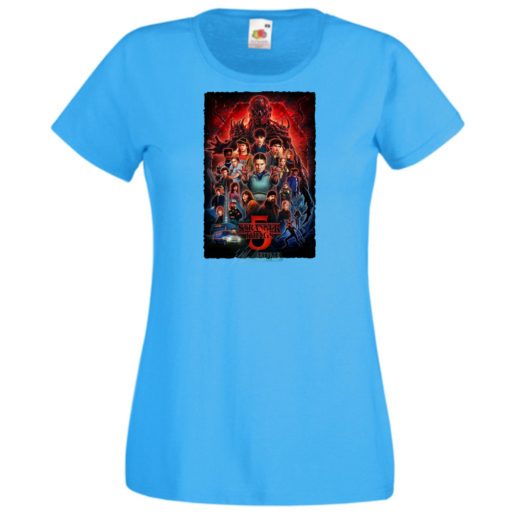 FanArt  Idegen dolgok 5 - Stranger Things stílus női rövid ujjú póló III.